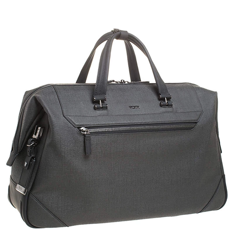 Tumi Dark Grey Coated Canvas Ashton Lenox Duffel Bag For Men - Image 3