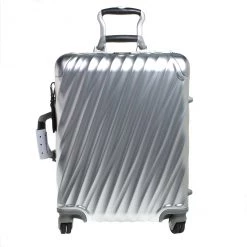 TUMI Sliver Aluminum 4 Wheel Short Trip Packing Case 19 Degrees Luggage 55 For Men