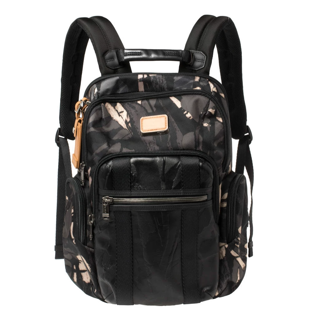 TUMI Camouflage Nylon And Leather Alpha Bravo Nellis Backpack For Men