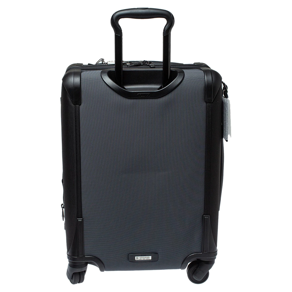 Tumi Grey/Black Nylon Alpha 2 Continental Expandable 4 Wheel Carry On Luggage For Men - Image 4
