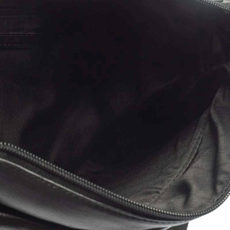 Tumi Black Leather DFO Monroe Oxford Top Zip Flap Messenger Bag For Men - Image 8
