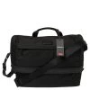 Tumi Black Nylon Alpha Flap Laptop Bag For Men