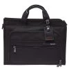 Tumi Black Nylon DFO Slim Deluxe Portfolio Bag For Men
