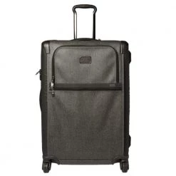 TUMI Grey/Brown PVC Alpha 2 Medium Trip Expandable 4 Wheel Packing Case Luggage For Men