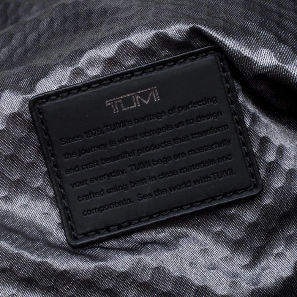 TUMI Black/Metallic Bronze London Roll Top Backpack For Men - Image 9