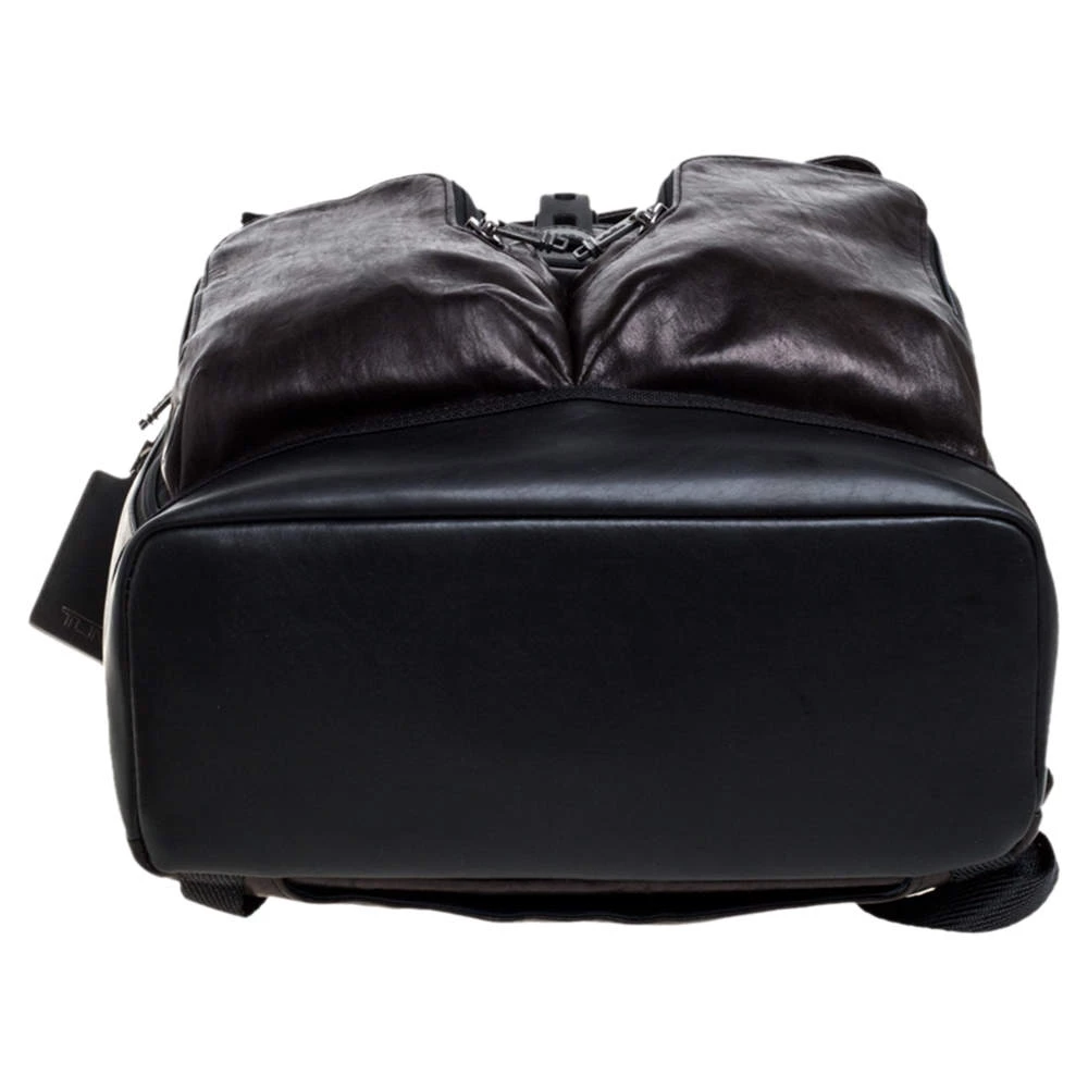 TUMI Black/Metallic Bronze London Roll Top Backpack For Men - Image 6