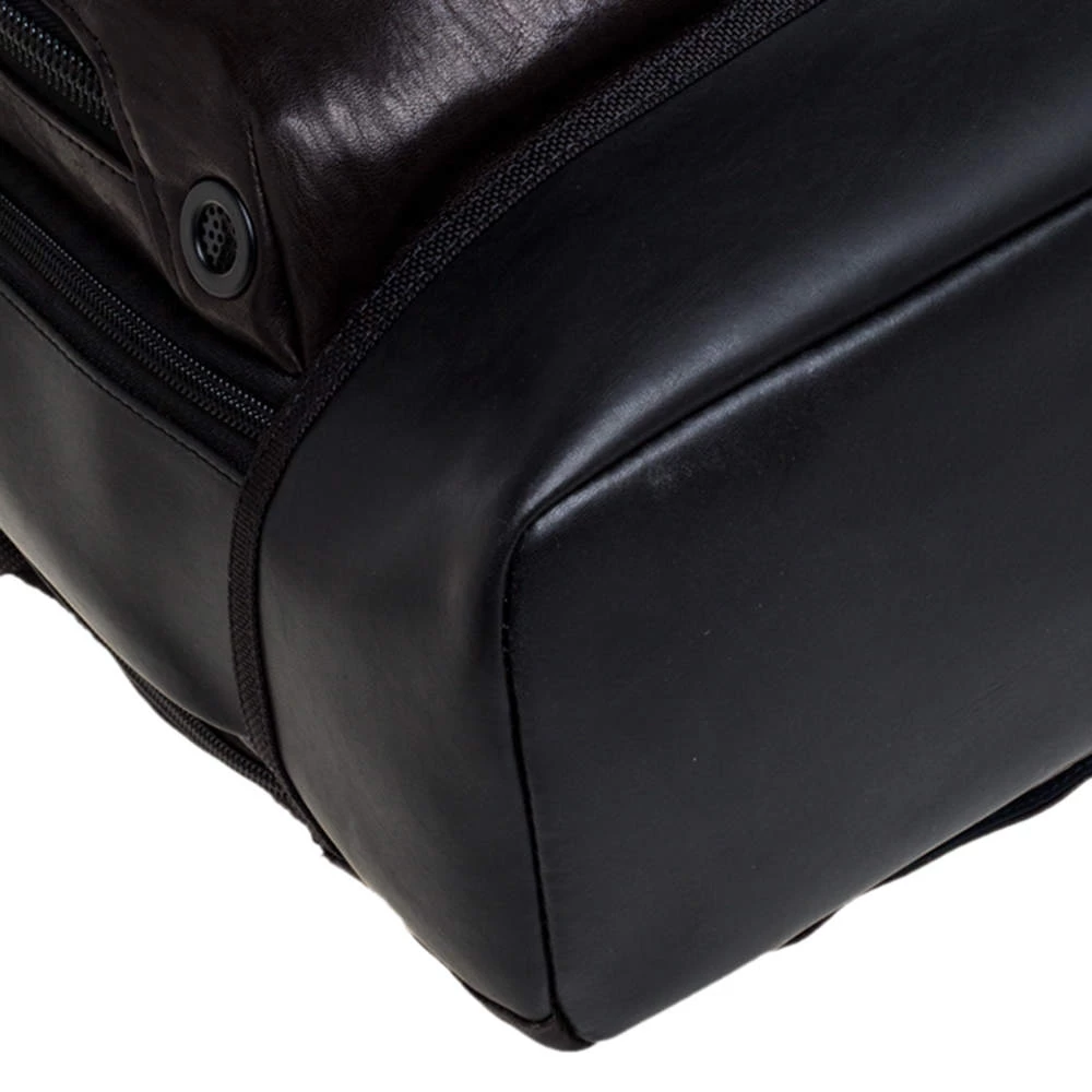 TUMI Black/Metallic Bronze London Roll Top Backpack For Men - Image 11