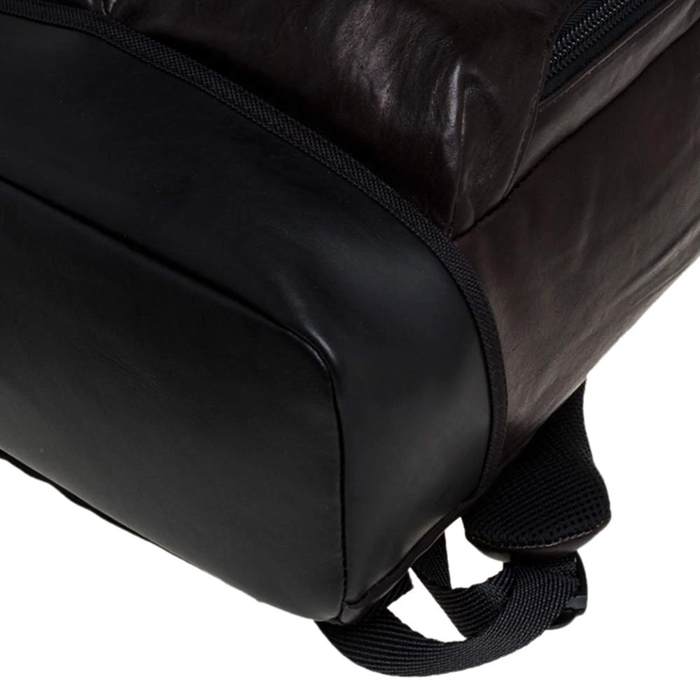 TUMI Black/Metallic Bronze London Roll Top Backpack For Men - Image 12