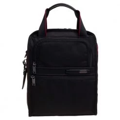 TUMI Black Nylon DFO Utility Expandable Tote For Men