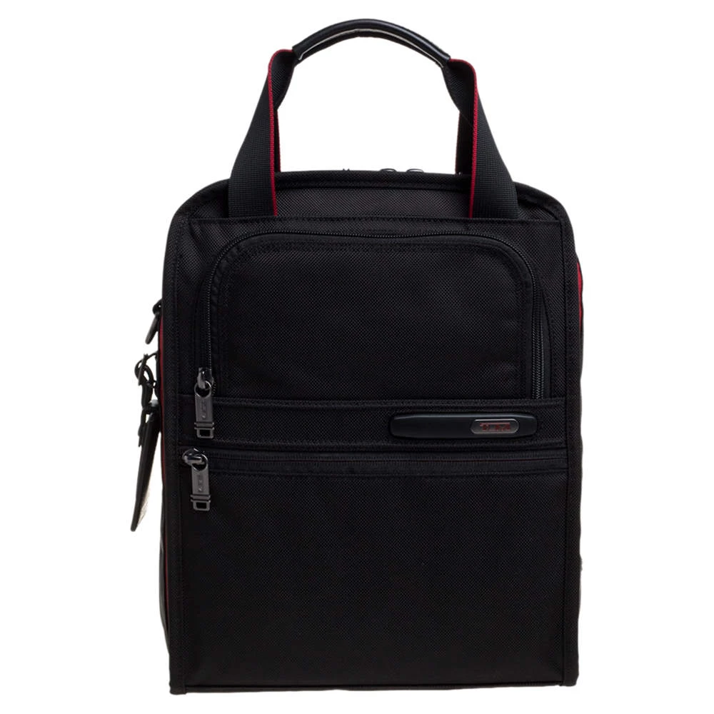 TUMI Black Nylon DFO Utility Expandable Tote For Men
