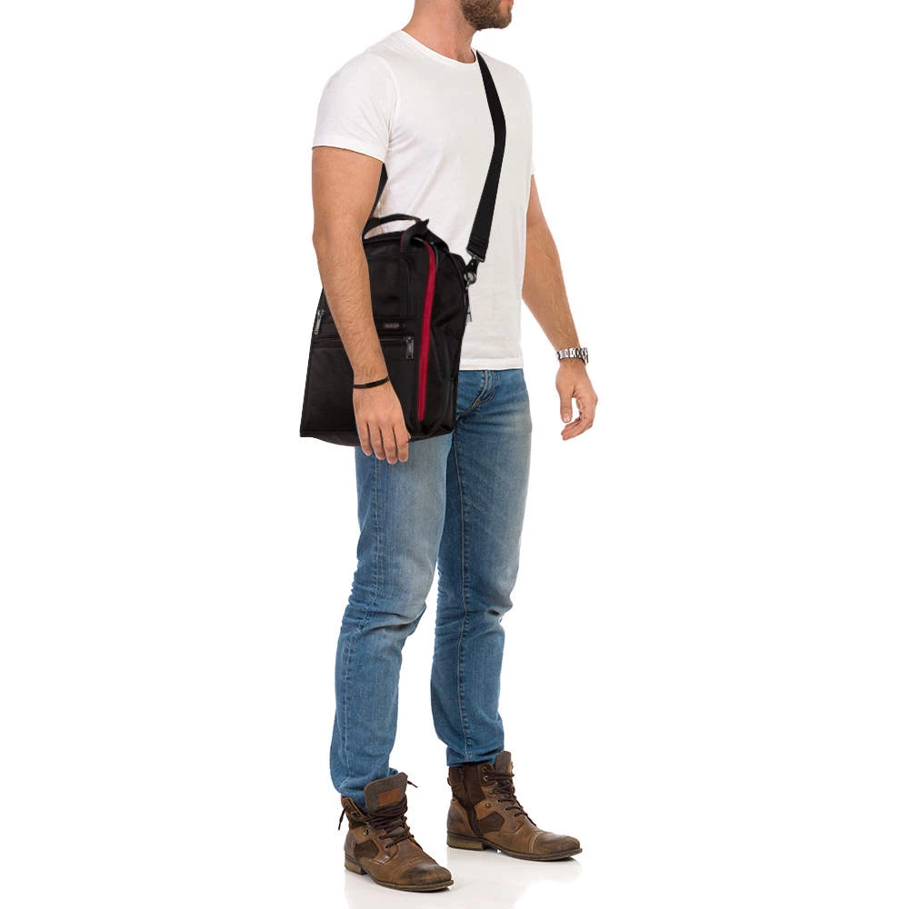 TUMI Black Nylon DFO Utility Expandable Tote For Men - Image 2