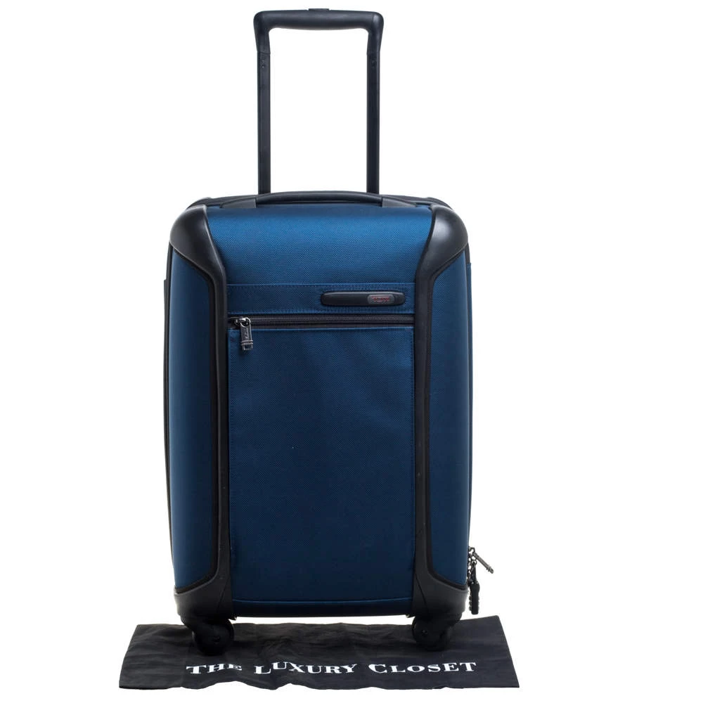 TUMI Blue/Black Nylon Gen 4.2 Lightweight International Carryon Luggage For Men - Image 16