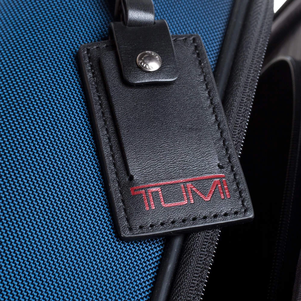 TUMI Blue/Black Nylon Gen 4.2 Lightweight International Carryon Luggage For Men - Image 9