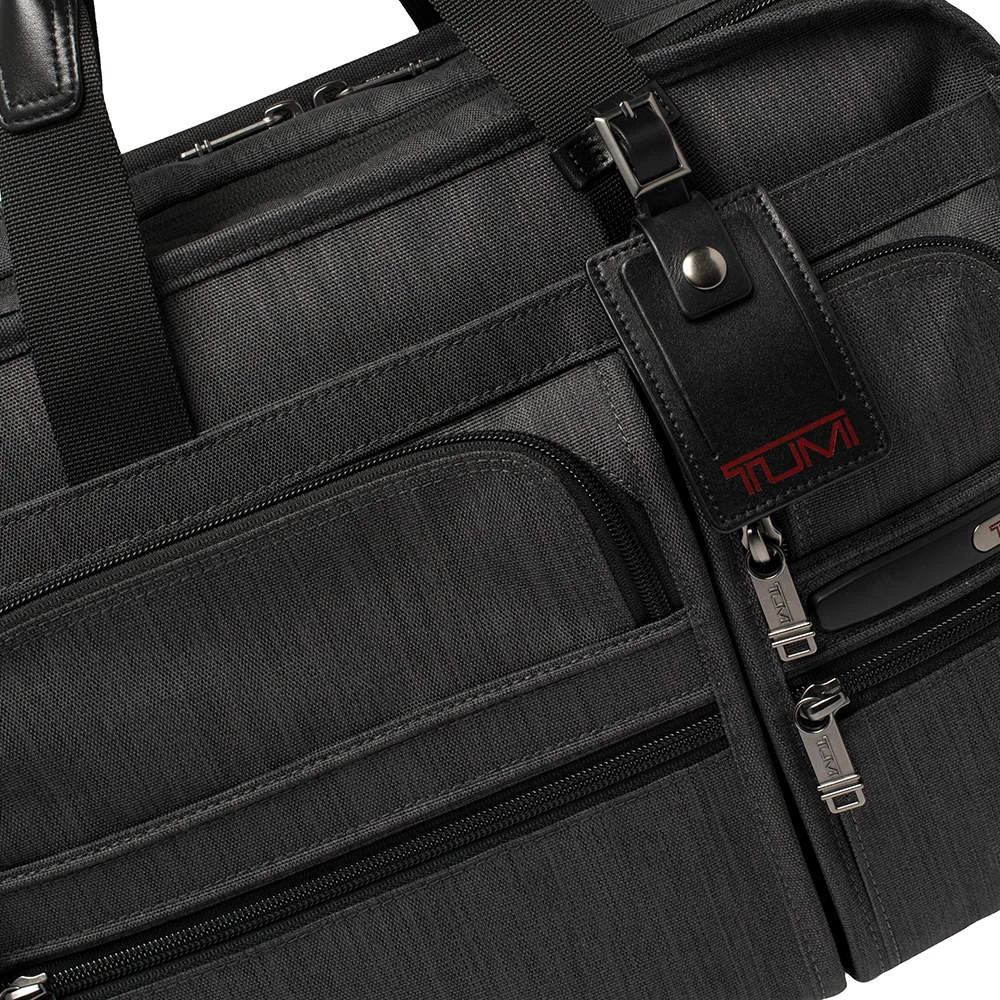 TUMI Grey Nylon Gen 4.2 Expandable Organizer Laptop Briefcase For Men - Image 6