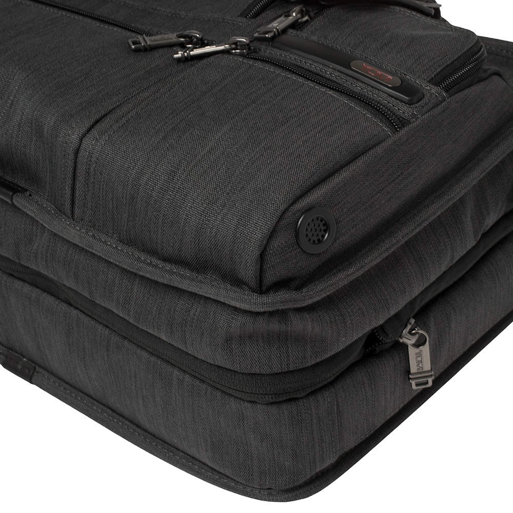 TUMI Grey Nylon Gen 4.2 Expandable Organizer Laptop Briefcase For Men - Image 13