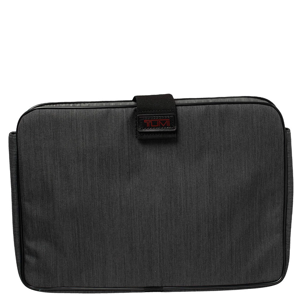 TUMI Grey Nylon Gen 4.2 Expandable Organizer Laptop Briefcase For Men - Image 5
