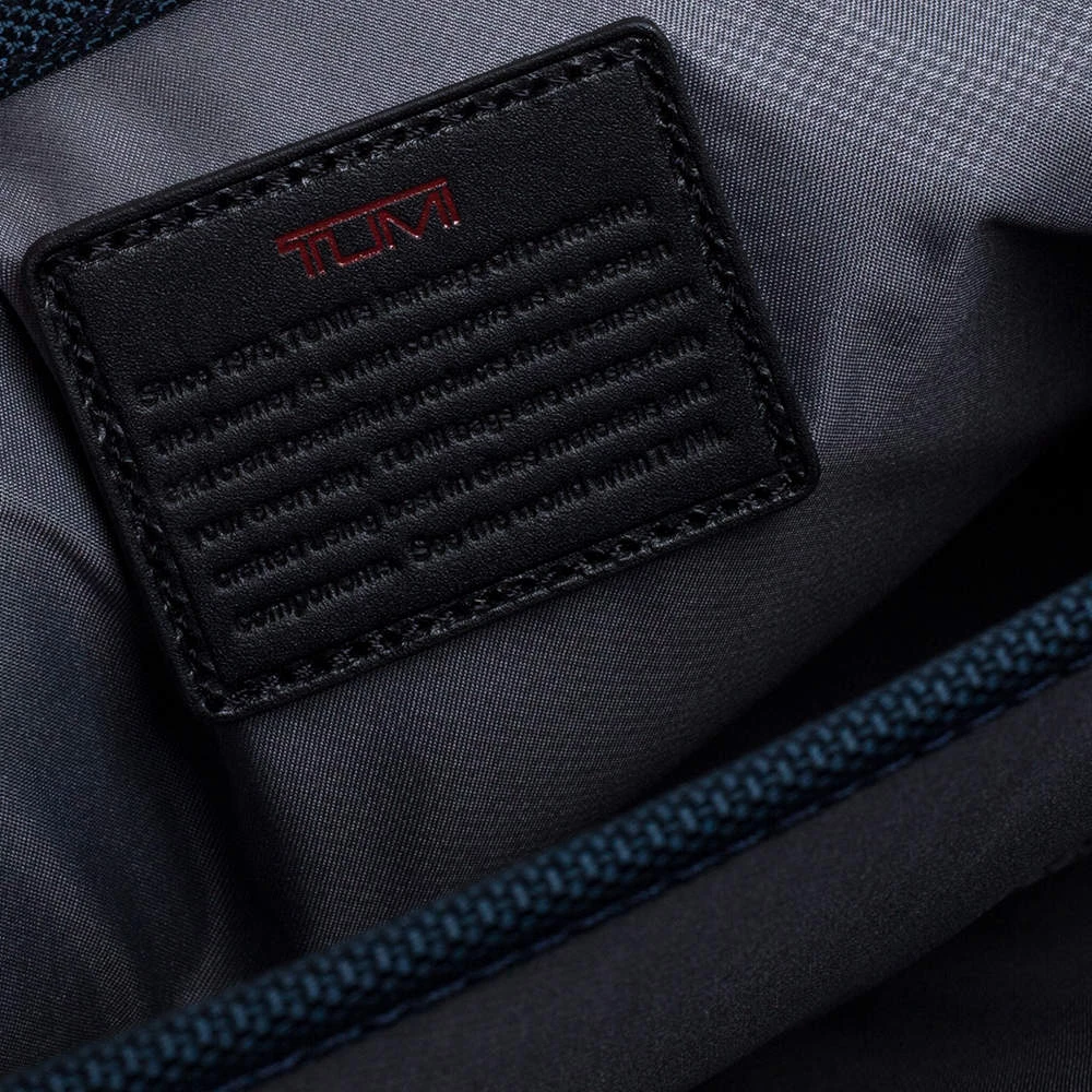 TUMI Black Leather Expandable Organizer Computer Briefcase For Men - Image 11