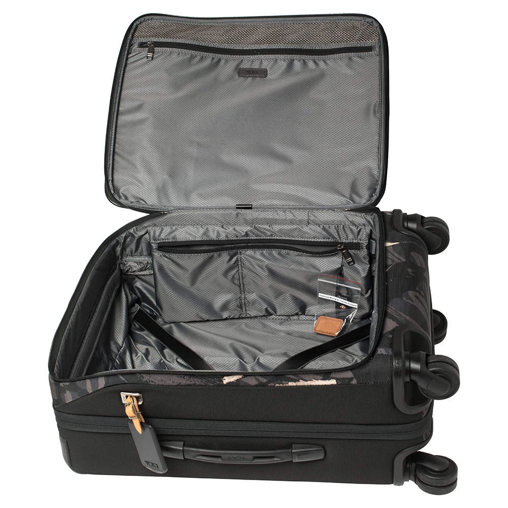 TUMI Black Highlands Print Nylon Merge Continental Expandable Carry On Luggage For Men - Image 7