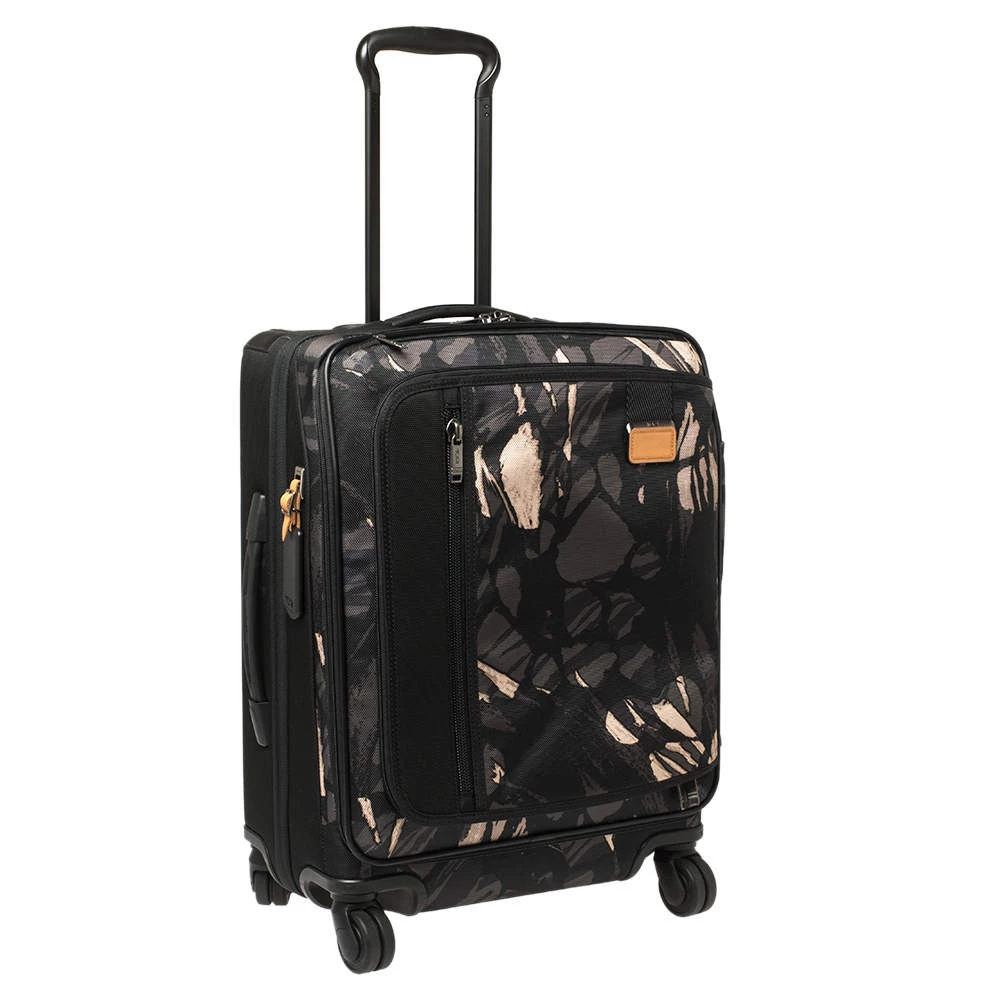 TUMI Black Highlands Print Nylon Merge Continental Expandable Carry On Luggage For Men - Image 3