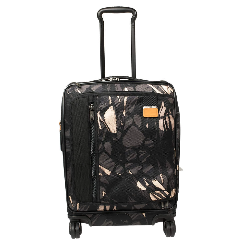 TUMI Black Highlands Print Nylon Merge Continental Expandable Carry On Luggage For Men