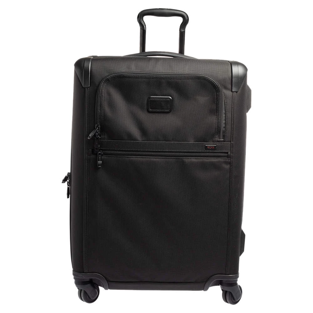 TUMI Black Nylon Alpha 2 Short Trip Expandable 4 Wheel Packing Case Luggage For Men