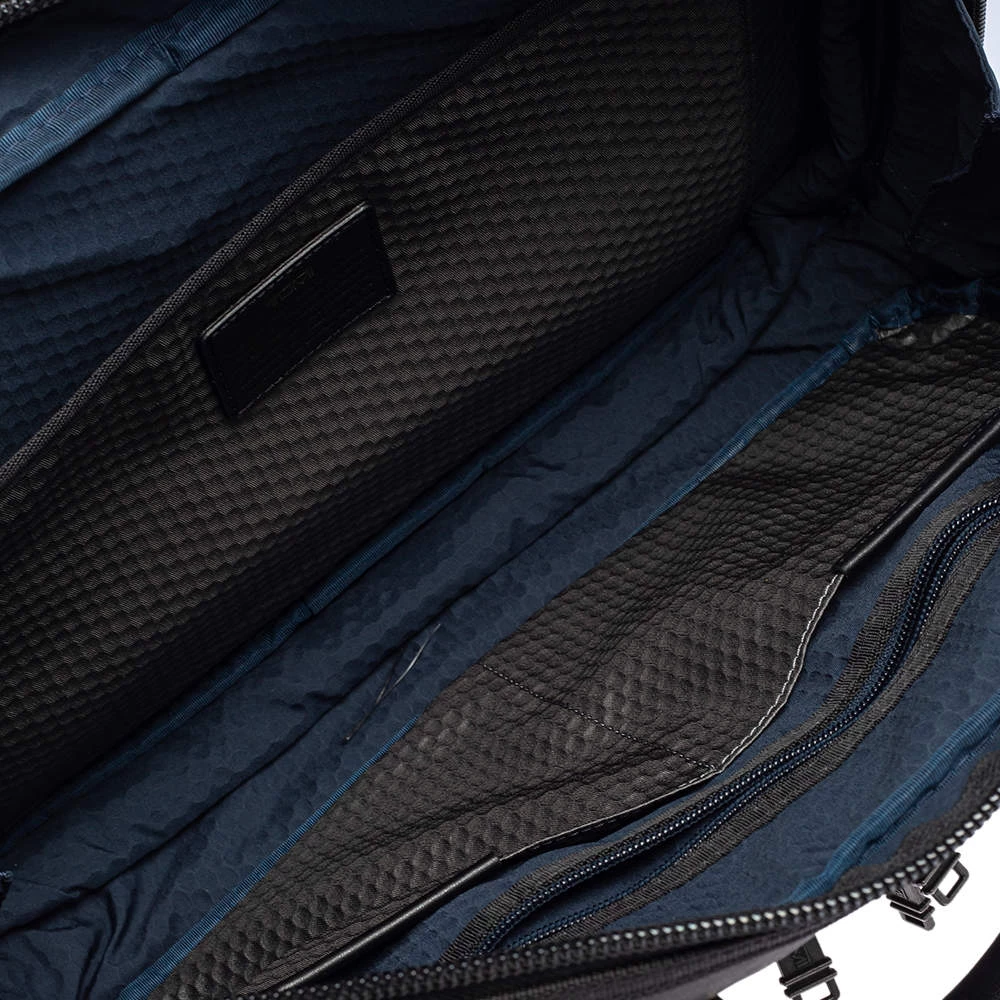 TUMI Metallic Dark Brown Leather Alpha Bravo Andersen Slim Commuter Briefcase For Men - Image 7