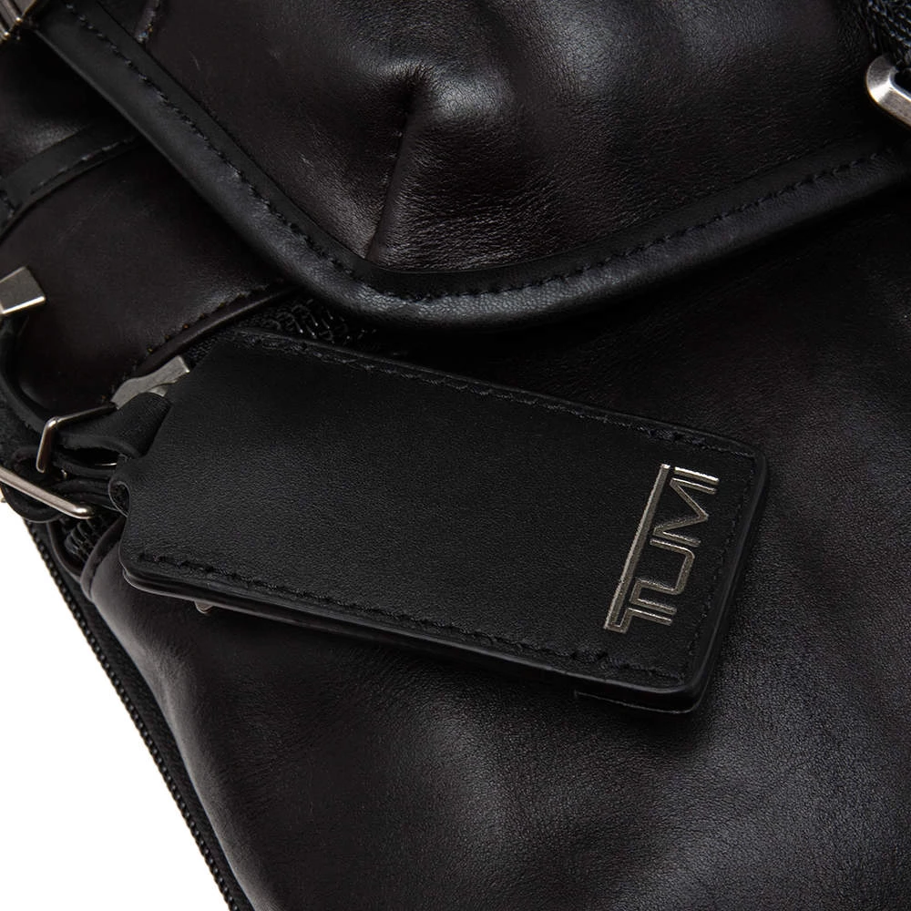 Tumi Black Leather Alpha Bravo Arnold Zip Messenger Bag For Men - Image 7