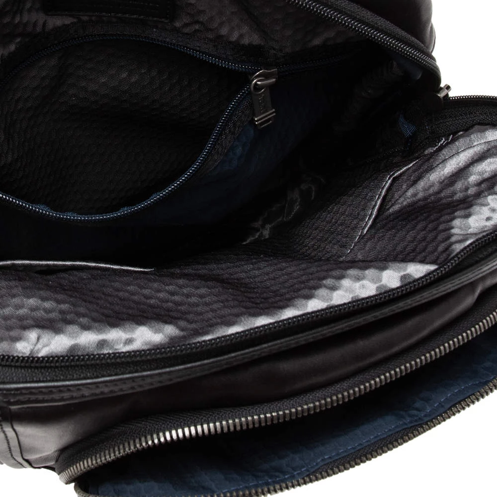 Tumi Black Leather Alpha Bravo Arnold Zip Messenger Bag For Men - Image 10