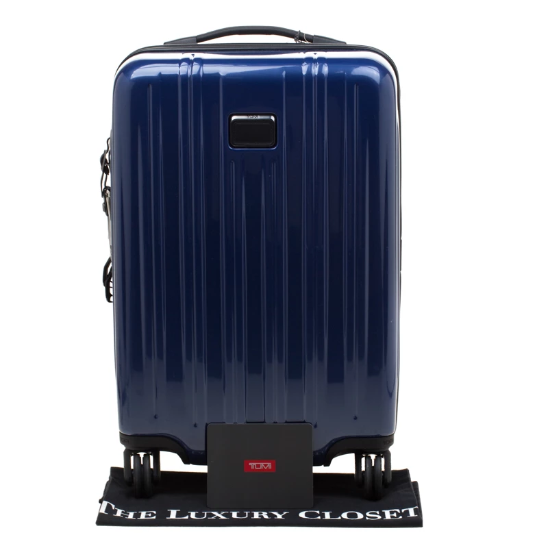 TUMI Blue/Black Plastic Rollenkoffer Continental Trolley For Men - Image 9