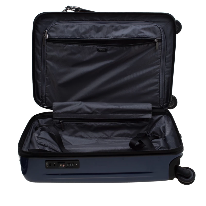 TUMI Blue/Black Plastic Rollenkoffer Continental Trolley For Men - Image 7