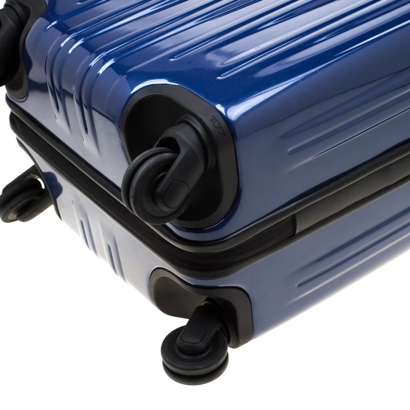 TUMI Blue/Black Plastic Rollenkoffer Continental Trolley For Men - Image 11
