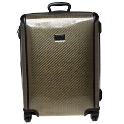 TUMI Olive Green Tegra-Lite Expandable Luggage For Men