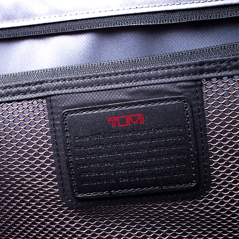 TUMI Black Nylon Alpha 2 Rolling Suitcase For Men - Image 8