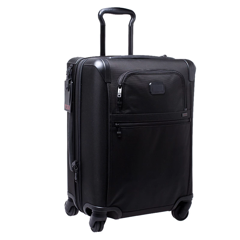 TUMI Black Nylon Alpha 2 Rolling Suitcase For Men - Image 3