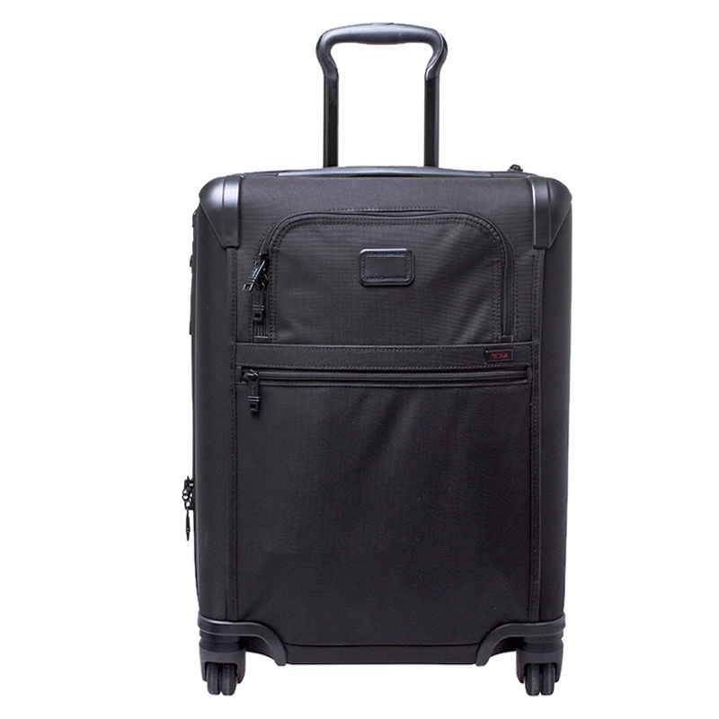 TUMI Black Nylon Alpha 2 Rolling Suitcase For Men