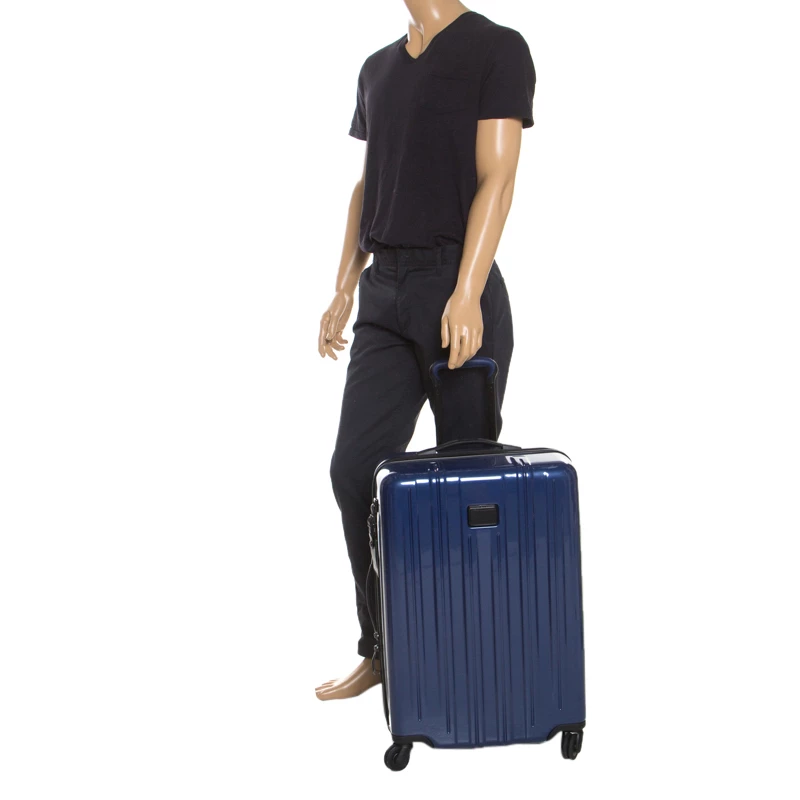 TUMI Blue PVC V3 Rolling Suitcase For Men - Image 2