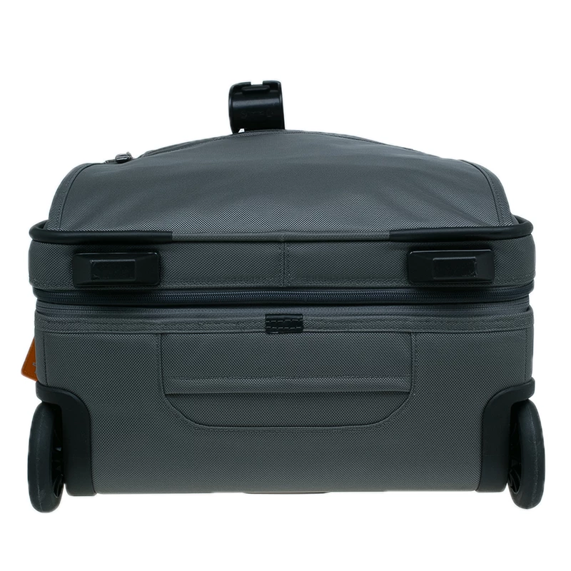 Tumi Grey/Orange Nylon Alpha 2 Expandable 2 Wheel Carry On Luggage For Men - Image 5