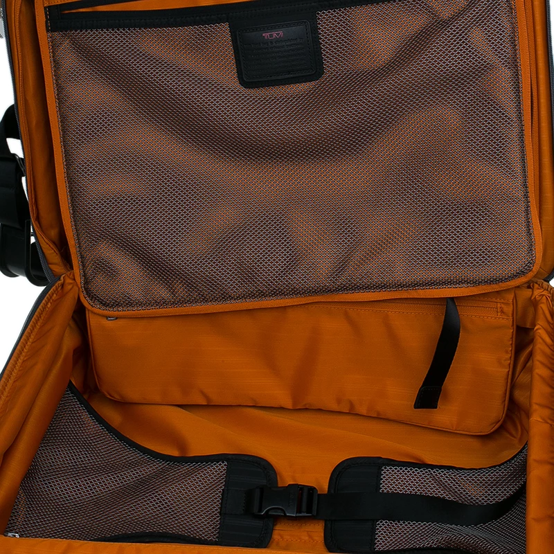 Tumi Grey/Orange Nylon Alpha 2 Expandable 2 Wheel Carry On Luggage For Men - Image 15