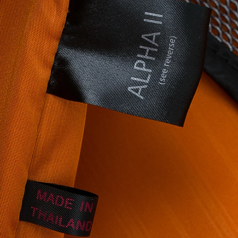 Tumi Grey/Orange Nylon Alpha 2 Expandable 2 Wheel Carry On Luggage For Men - Image 17