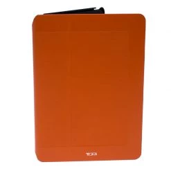 Tumi Orange/Black Leather And Rubber Prism IPad Air 2 Case For Men