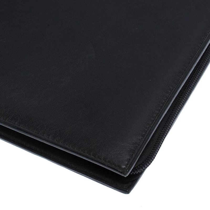 TUMI Black Leather Document Holder For Men - Image 9