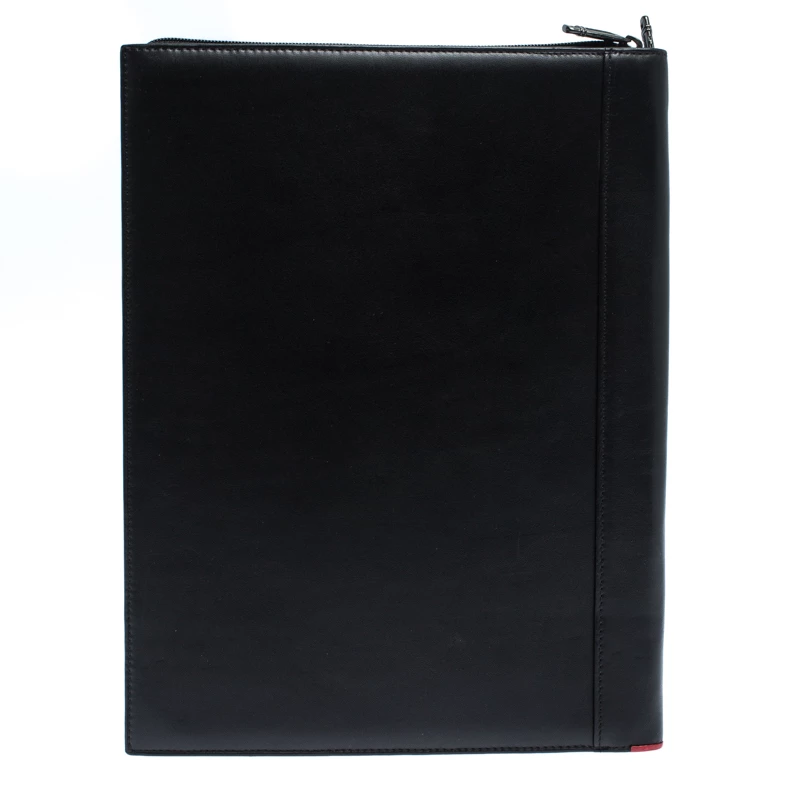 TUMI Black Leather Document Holder For Men - Image 4