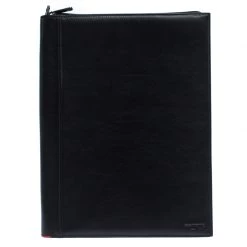 TUMI Black Leather Document Holder For Men