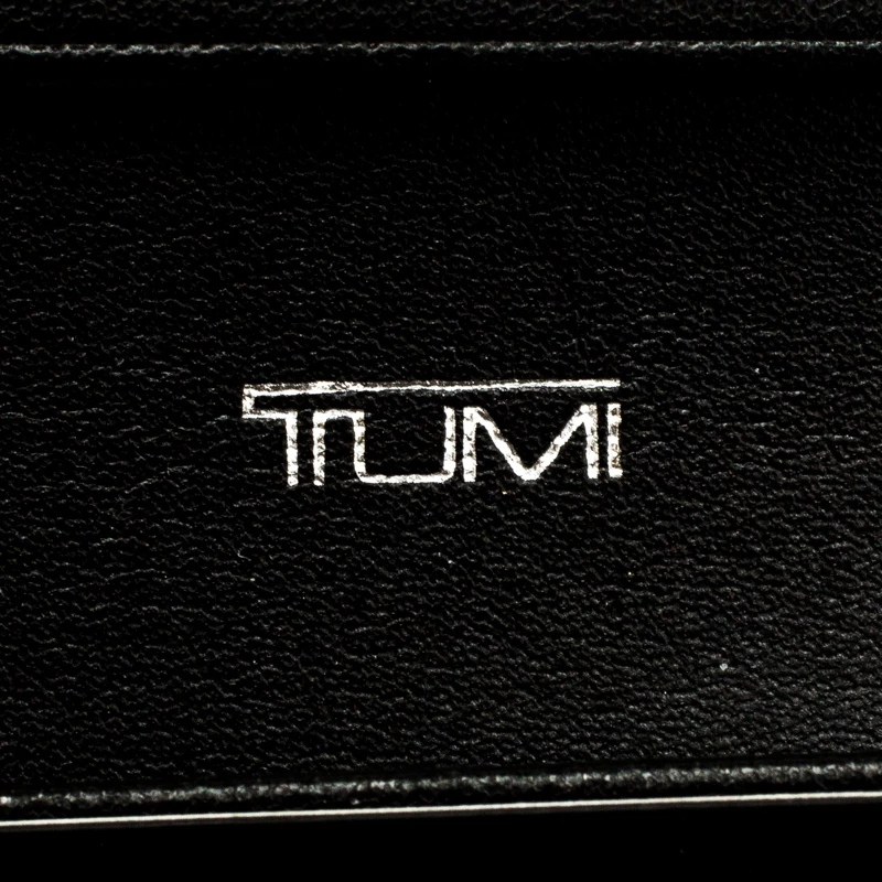 Tumi Burgundy Leather Card Case For Men - Image 7