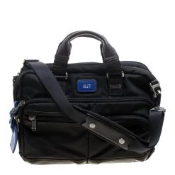 TUMI Black Nylon Alpha Bravo Laptop Bag For Men