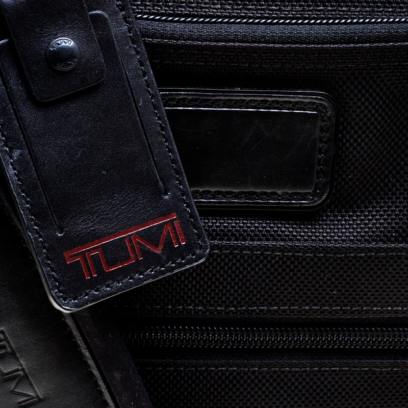 Tumi Black Nylon Alpha T-Pass Expandable Laptop Bag For Men - Image 5