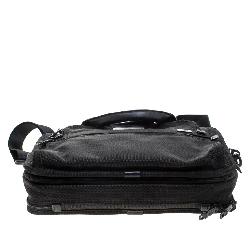 Tumi Black Nylon Alpha T-Pass Expandable Laptop Bag For Men - Image 6