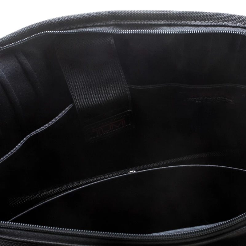 Tumi Black Nylon Alpha T-Pass Expandable Laptop Bag For Men - Image 7