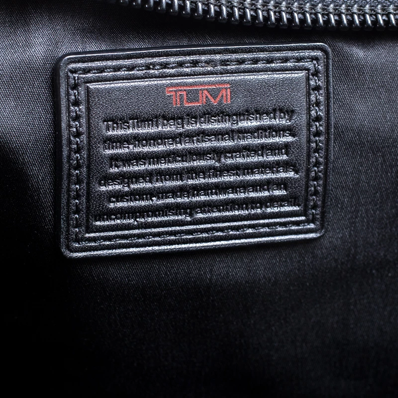 TUMI Black Nylon Alpha II T-Pass Laptop Bag For Men - Image 8