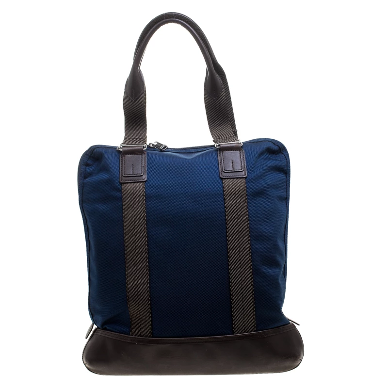 TUMI Blue/Brown Nylon Alpha Bravo Beaufort Tote For Men - Image 4